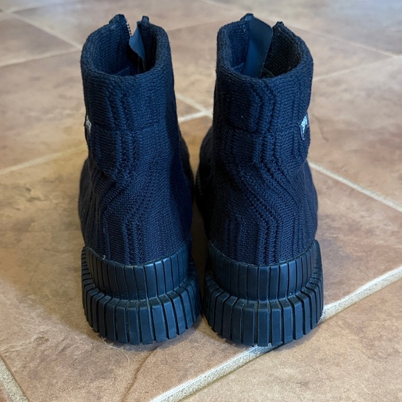 Camper Pix Black Zip-Up knit Ankle Boots 39 - Picture 2 of 8